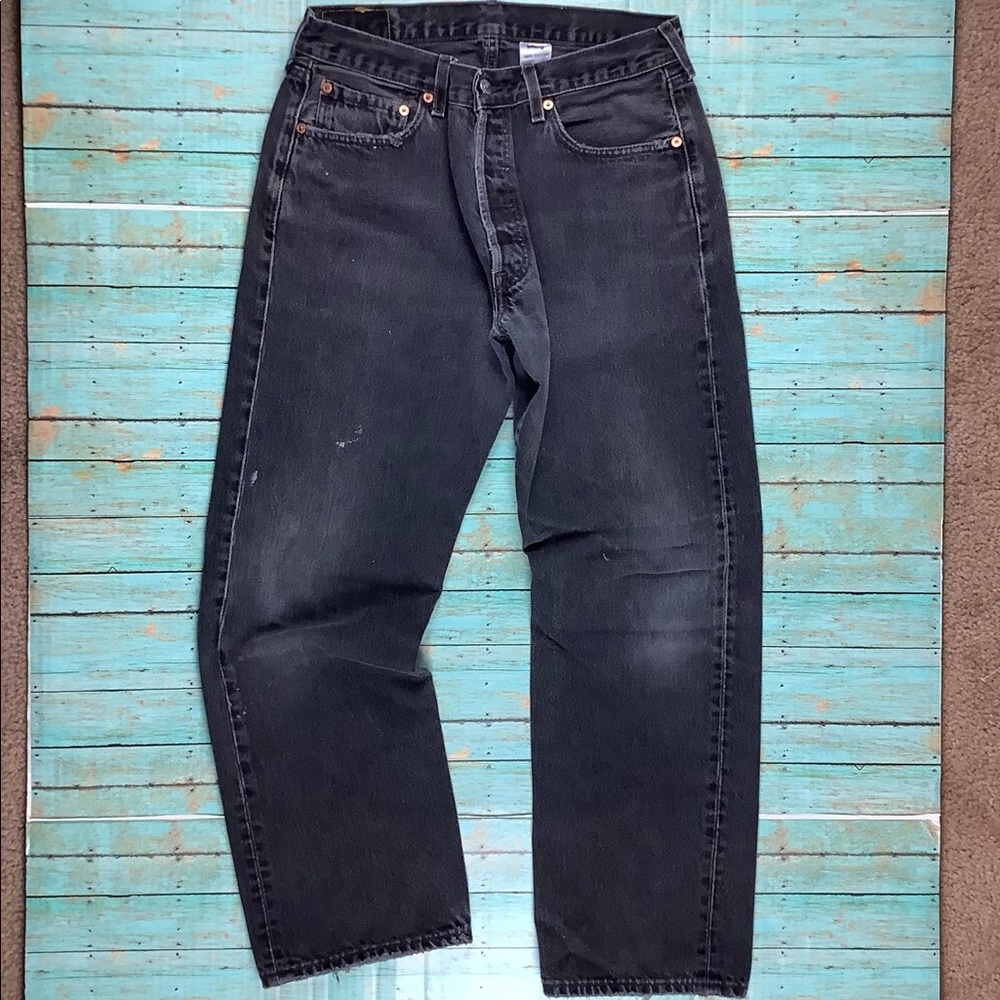 Levi’s men’s blk 501 jeans w-34 l-30